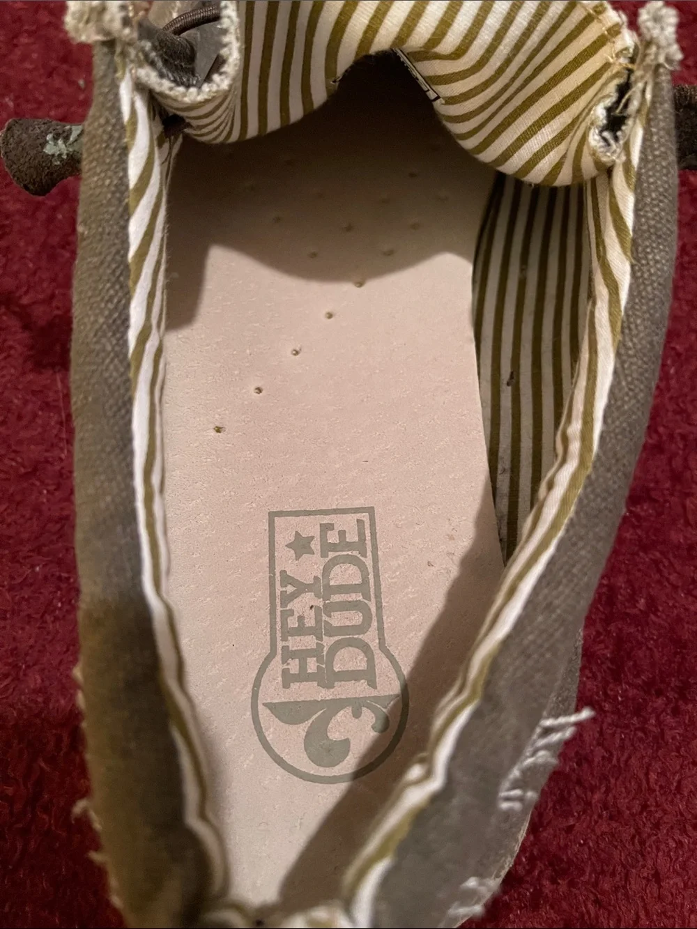 Hey Dude | Men’s Dark Brown Canvas Slip-On Loafers